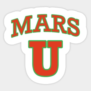 Mars University Sticker